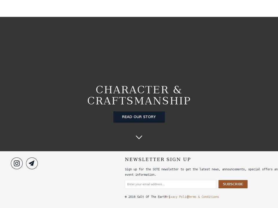 saltoftheearthusa.com shopify website screenshot