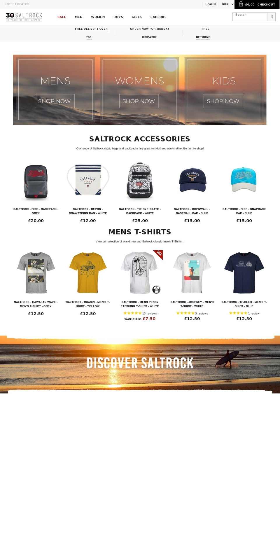 Checkout Update 160718 Shopify theme site example saltrock.com