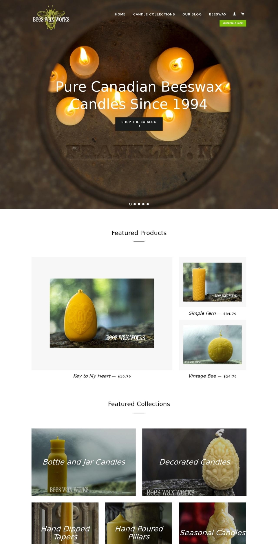 saltspringislandcandlecompany.com shopify website screenshot