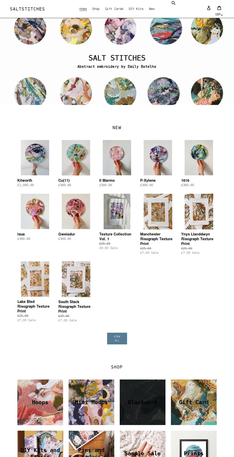saltstitches.com shopify website screenshot