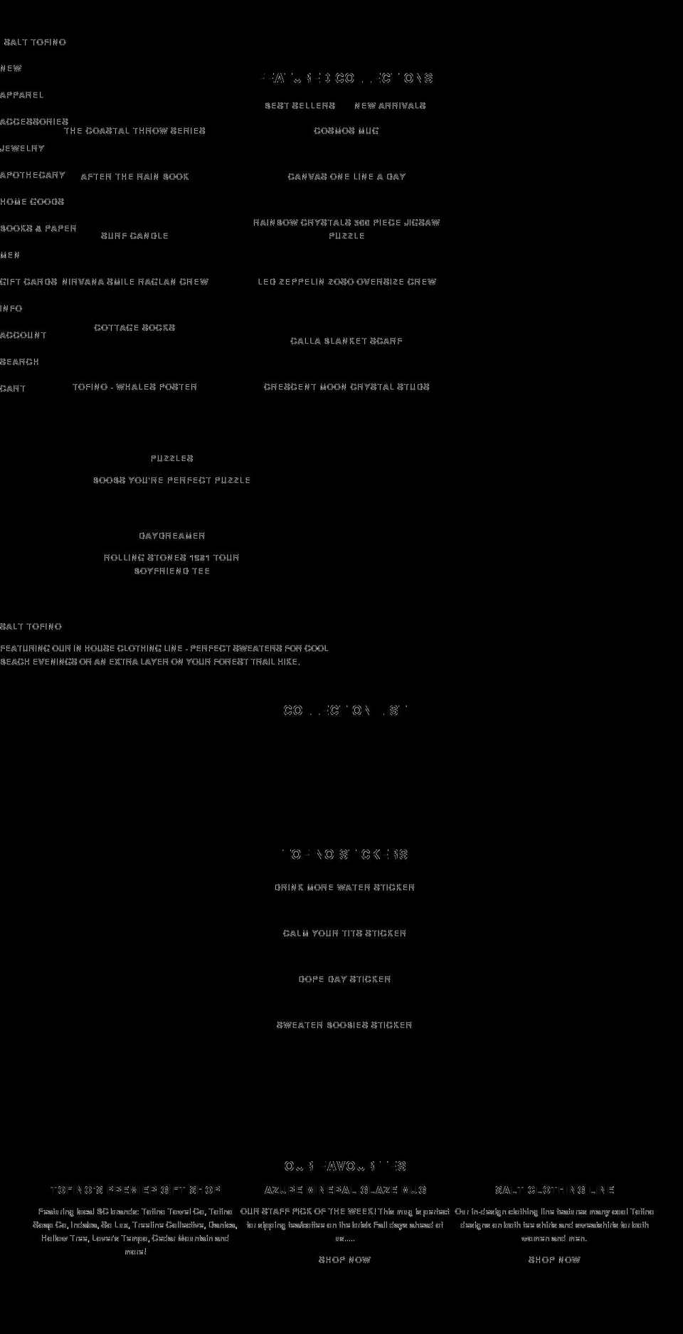 salttofino.com shopify website screenshot