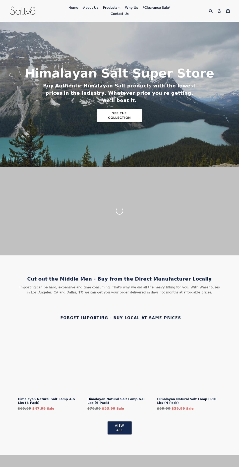 saltva.com shopify website screenshot