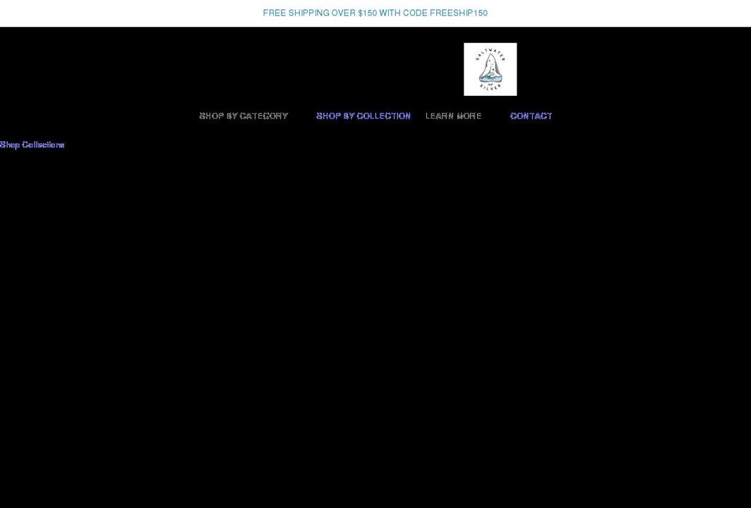 saltwaterandsilver.com shopify website screenshot