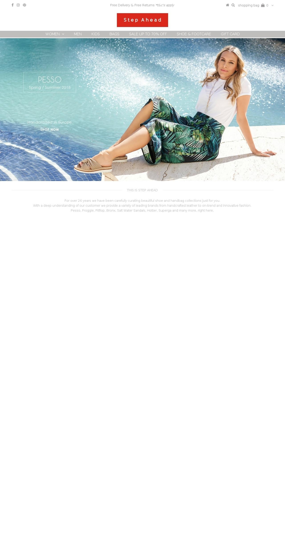 saltwatersandals.co.za shopify website screenshot