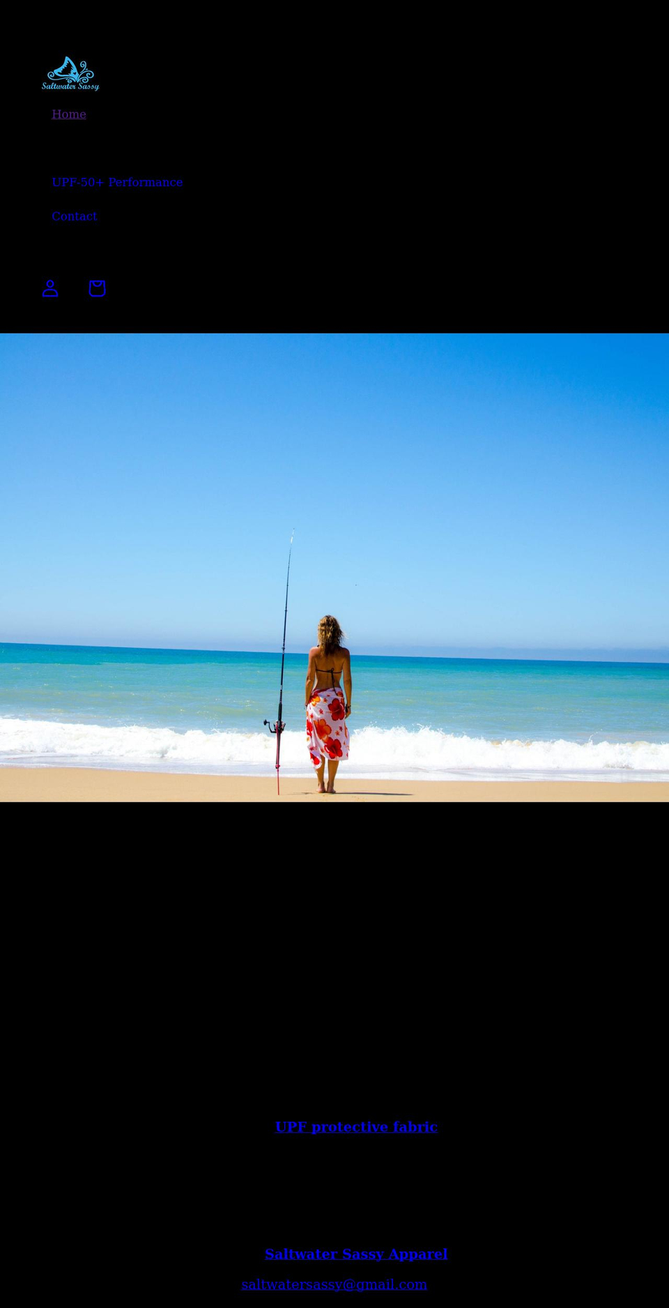 saltwatersassy.com shopify website screenshot
