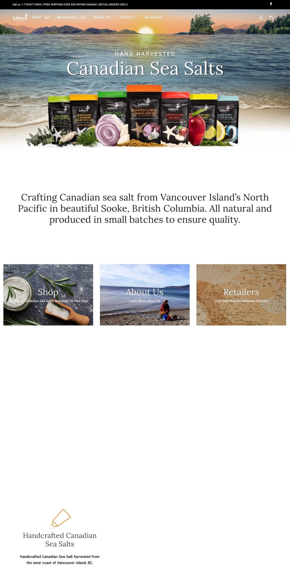 saltwest.com shopify website screenshot