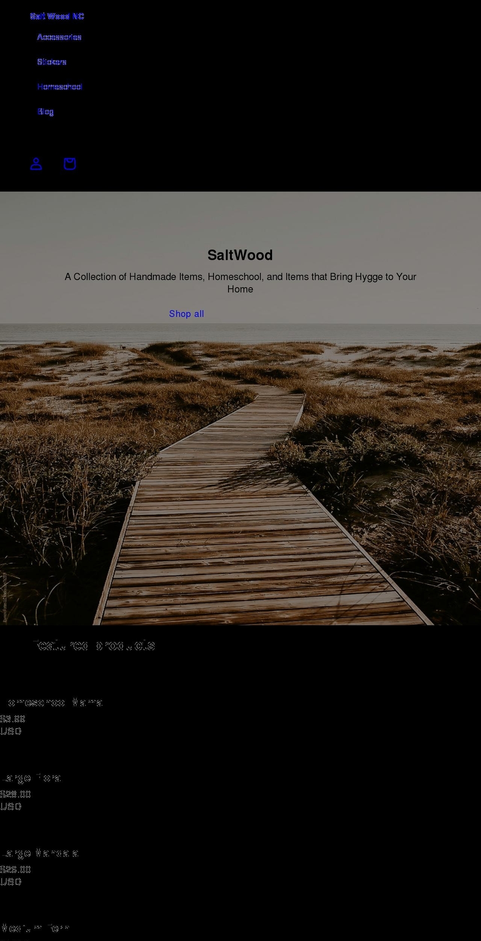 saltwooddesignnc.com — Shopify storefront screenshot
