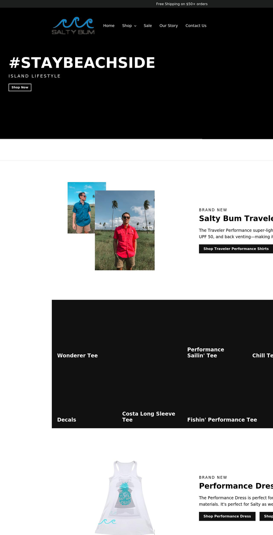 saltybum.com shopify website screenshot