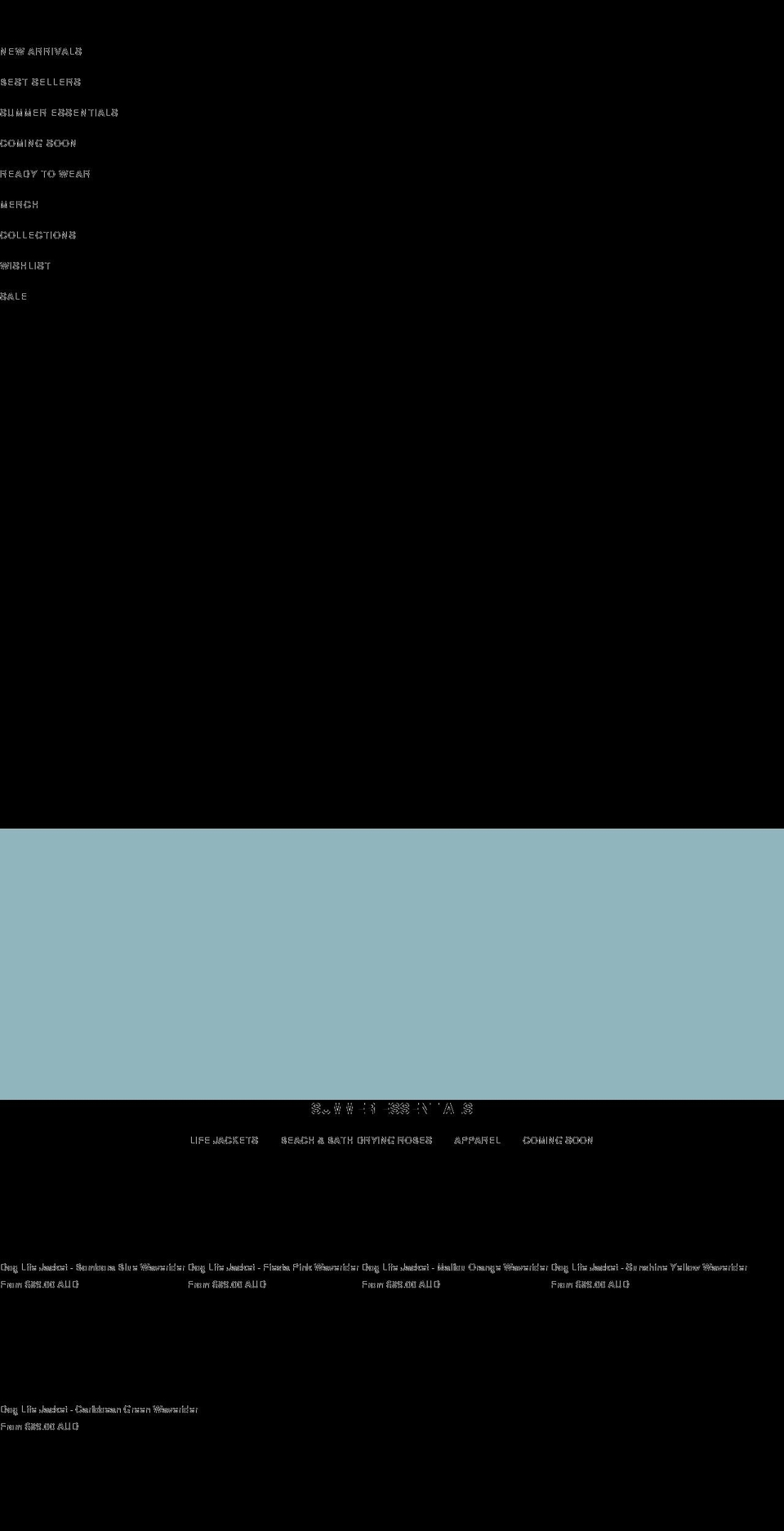 saltydogs.com.au shopify website screenshot