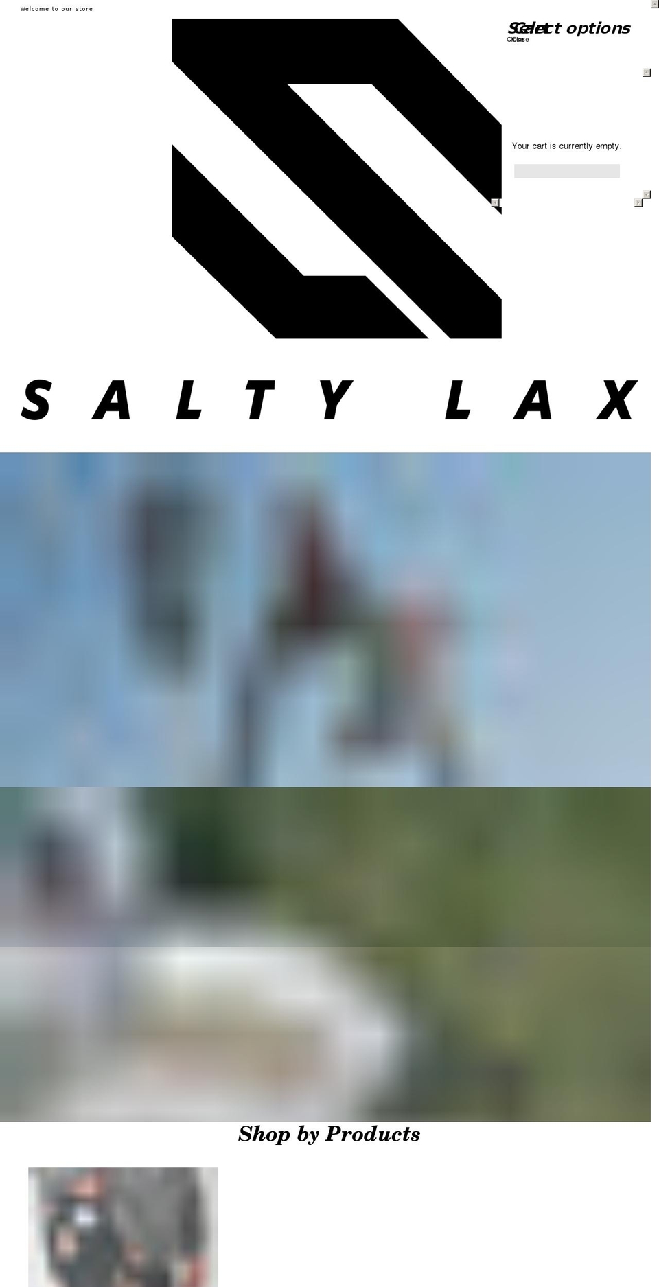 saltylacrosse.com shopify website screenshot