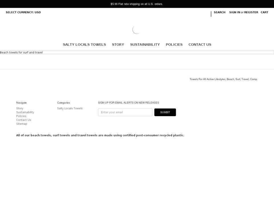 saltylocals.com — Shopify storefront screenshot