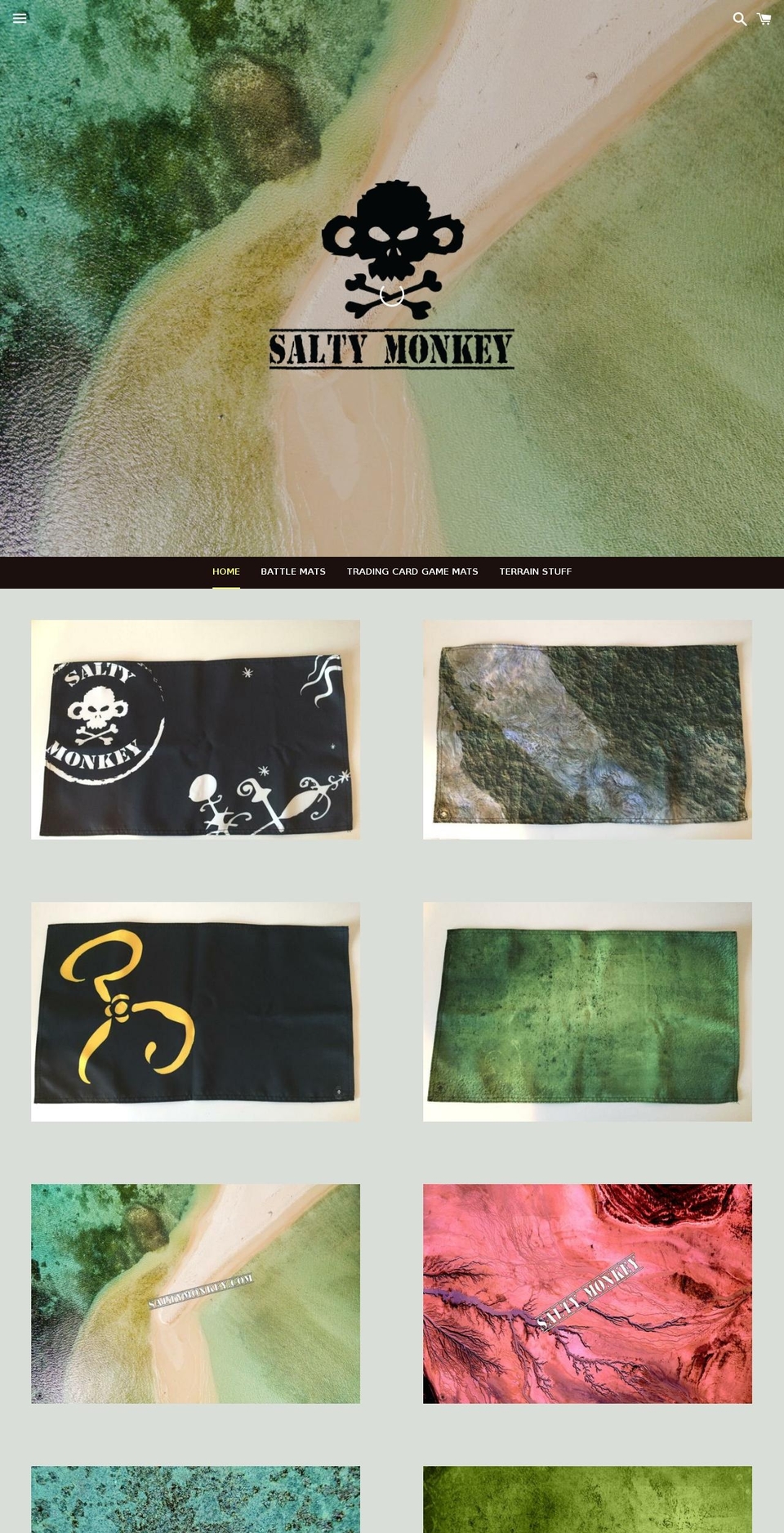 saltymonkey.com shopify website screenshot
