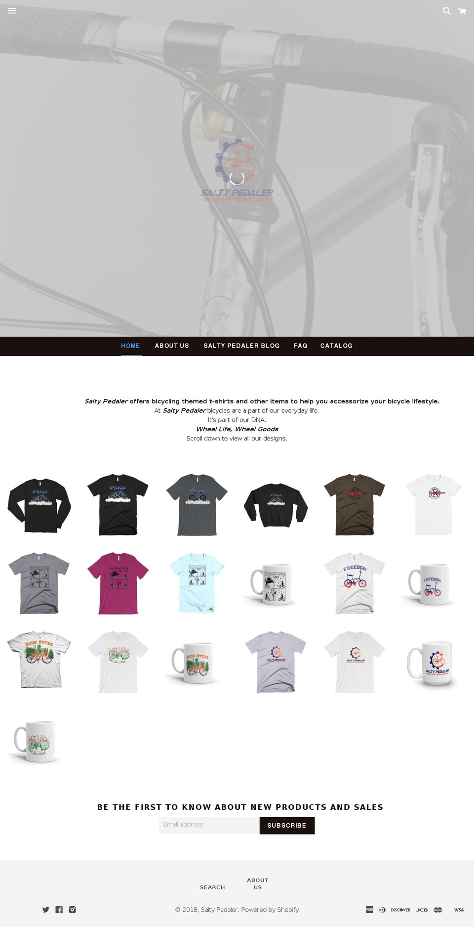 saltypedaler.com — Shopify storefront screenshot