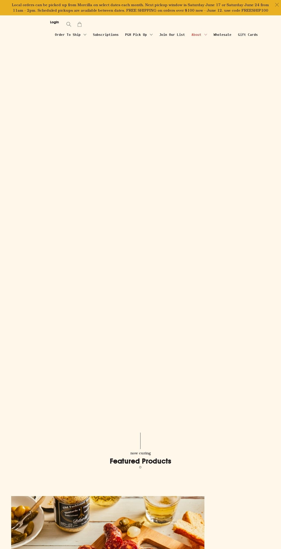 saltyporkbits.com shopify website screenshot