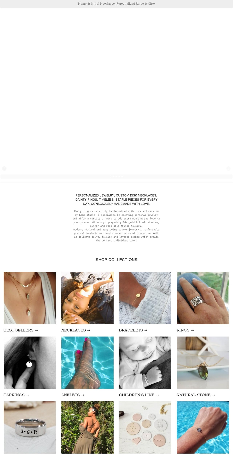 saltyreignjewelry.net shopify website screenshot