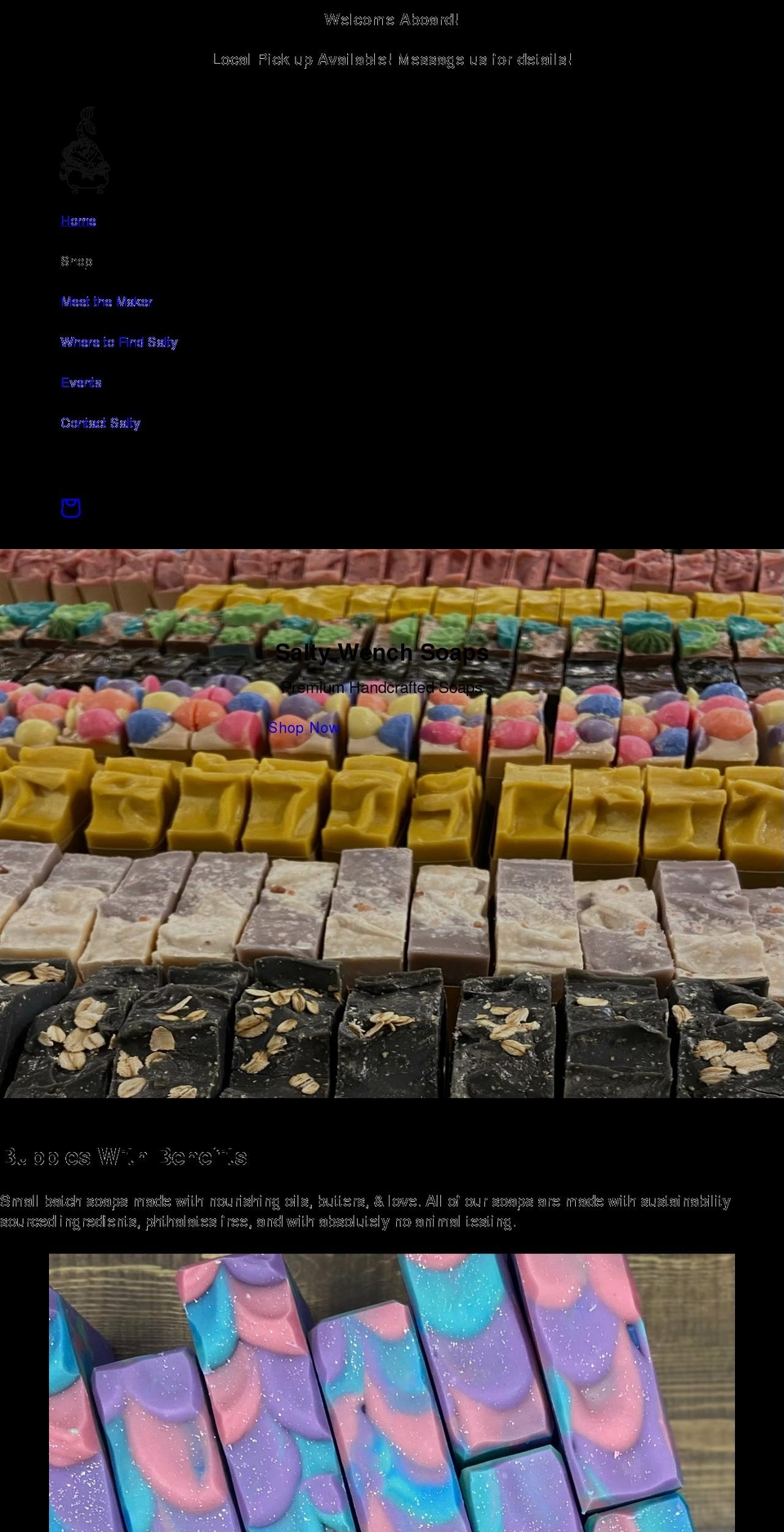 saltywenchsoap.com shopify website screenshot