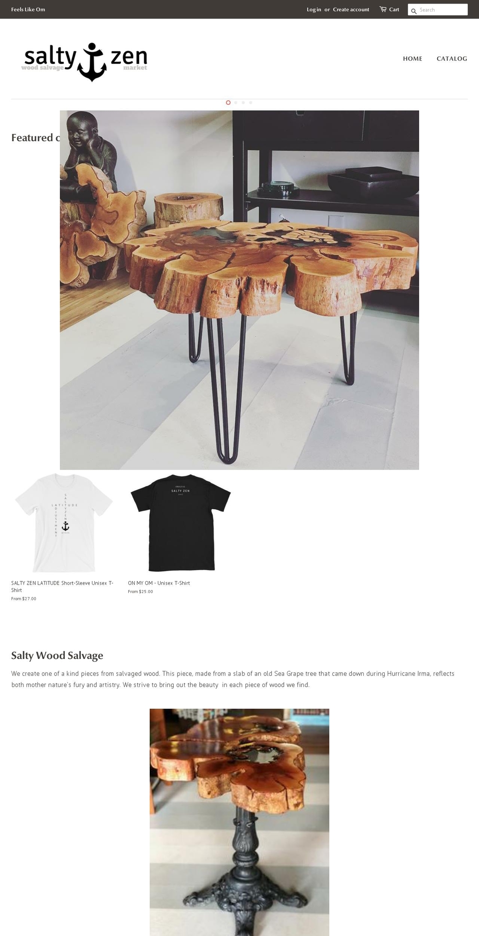 saltyzen.com — Shopify storefront screenshot
