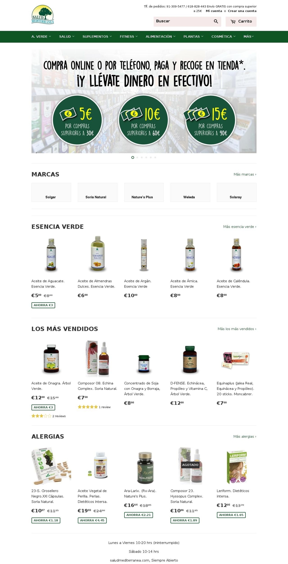 saludmadrid.com shopify website screenshot