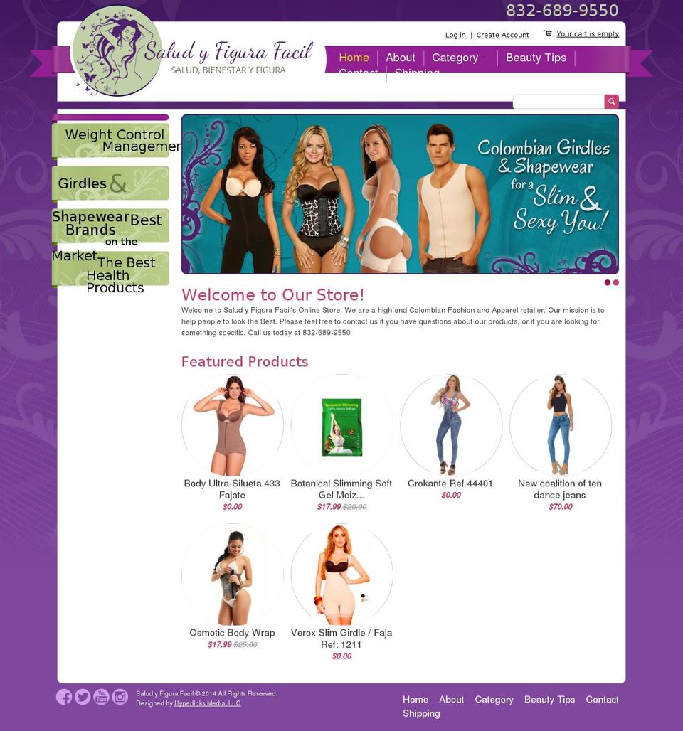 saludyfigurafacil.com shopify website screenshot