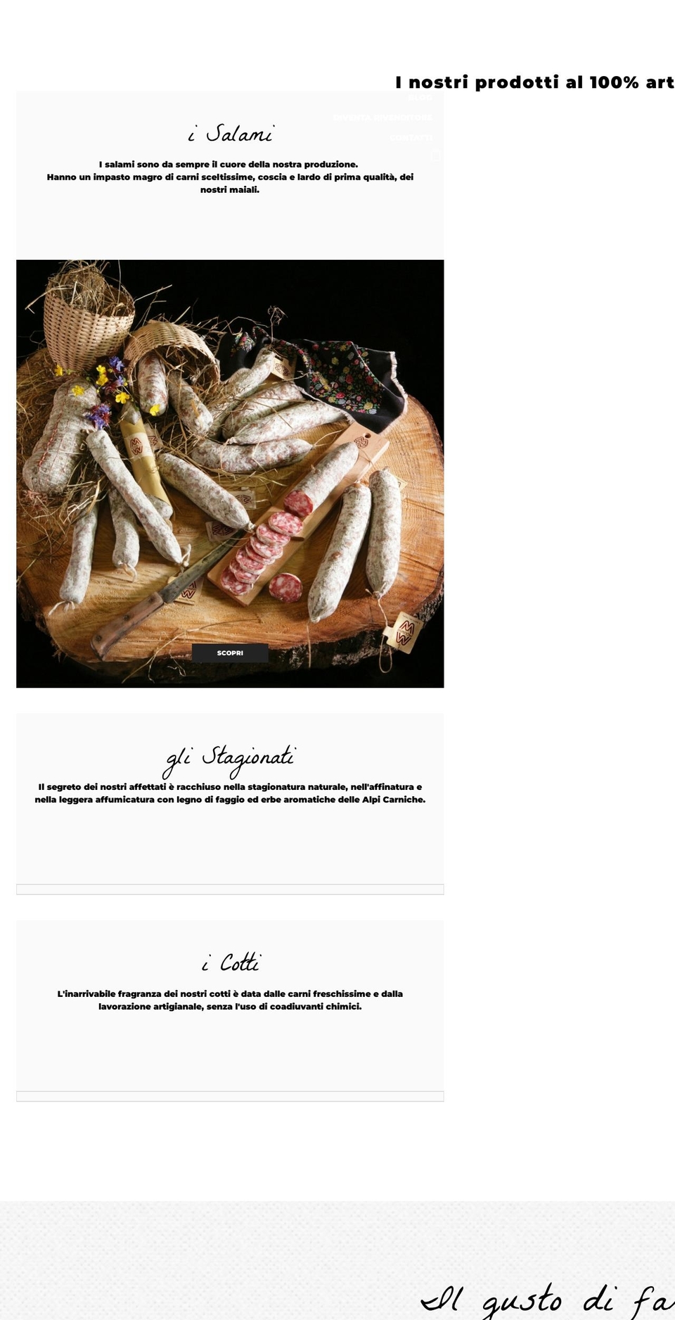 salumimolinari.it shopify website screenshot