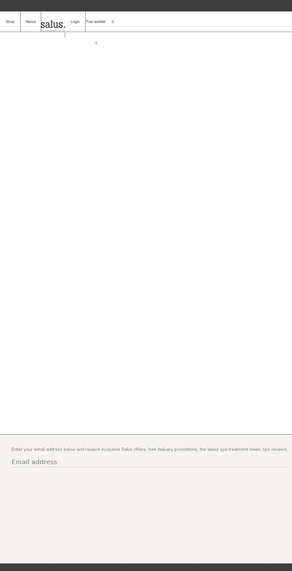salusbody.com.au shopify website screenshot