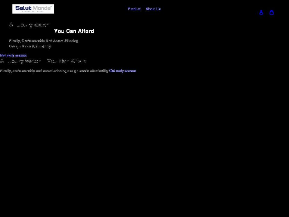 salutmonde.com shopify website screenshot