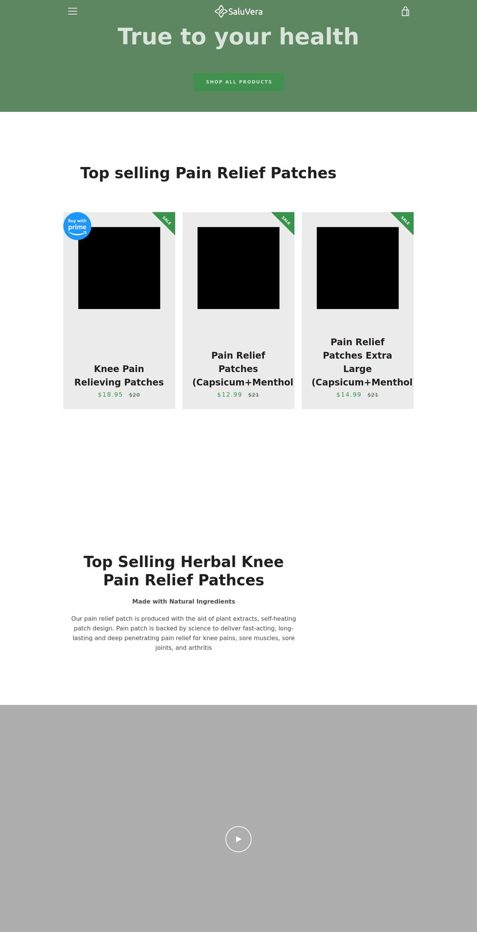 saluvera.com shopify website screenshot