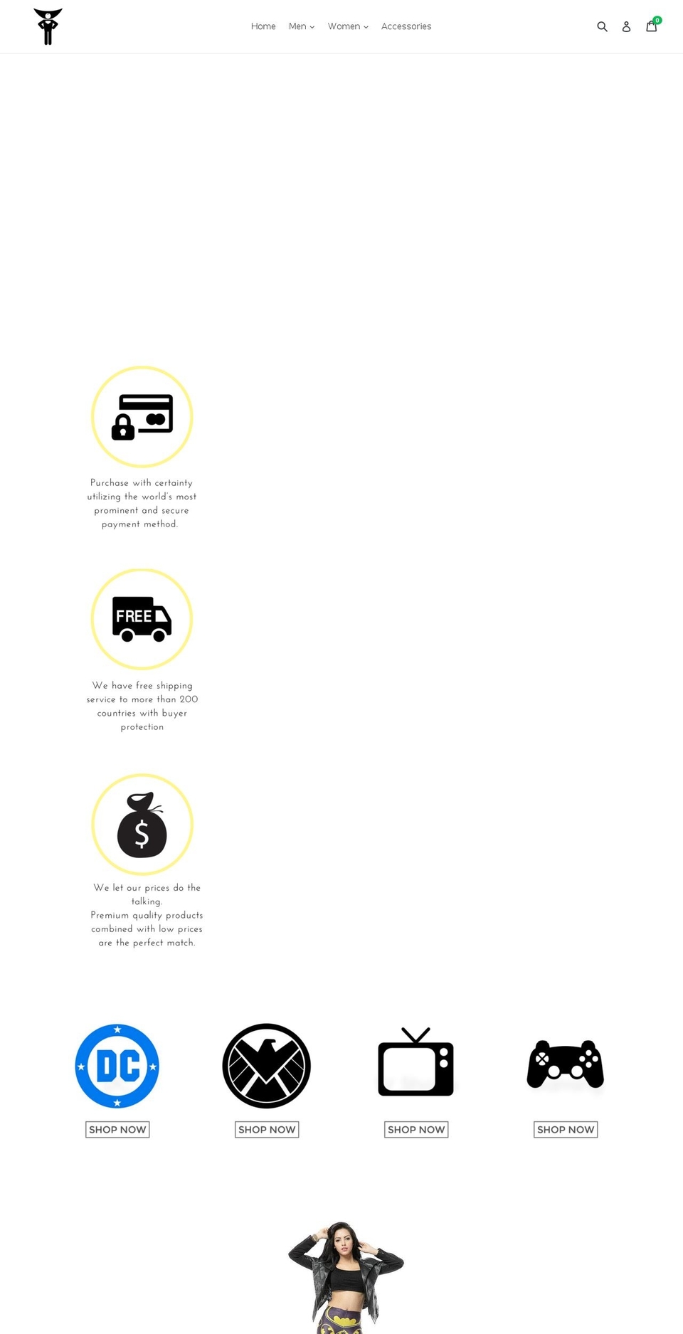 salvadorshops.com — Shopify storefront screenshot