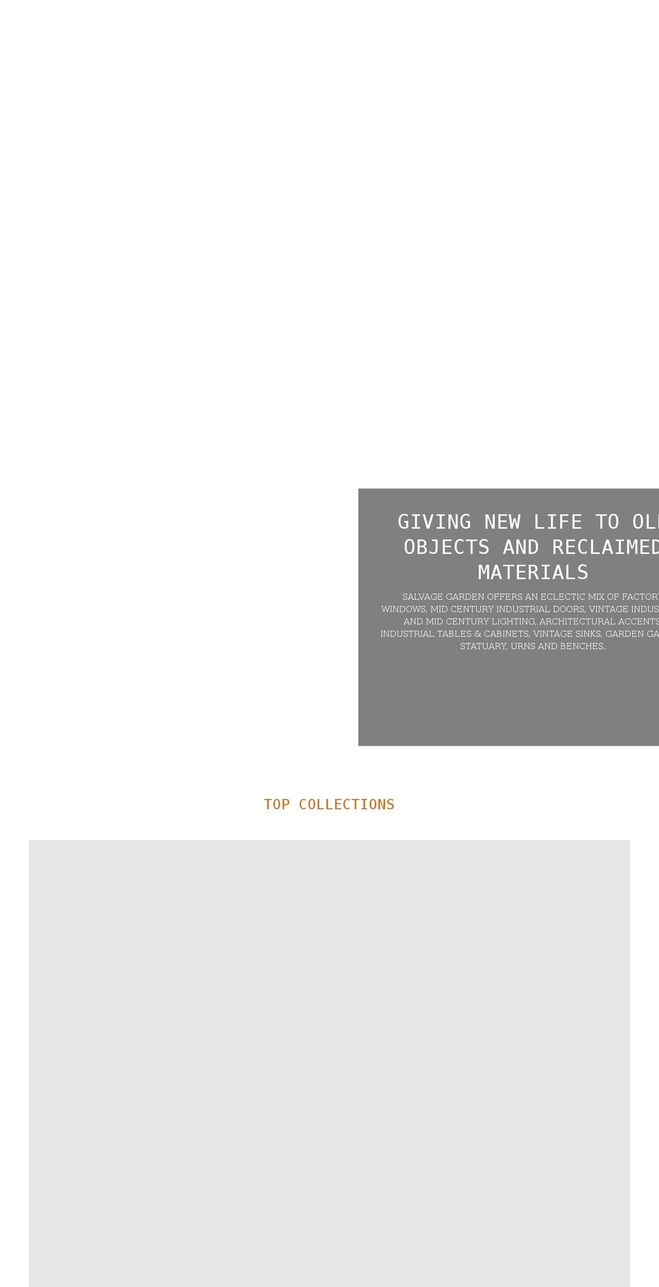 salvagegarden.ca shopify website screenshot