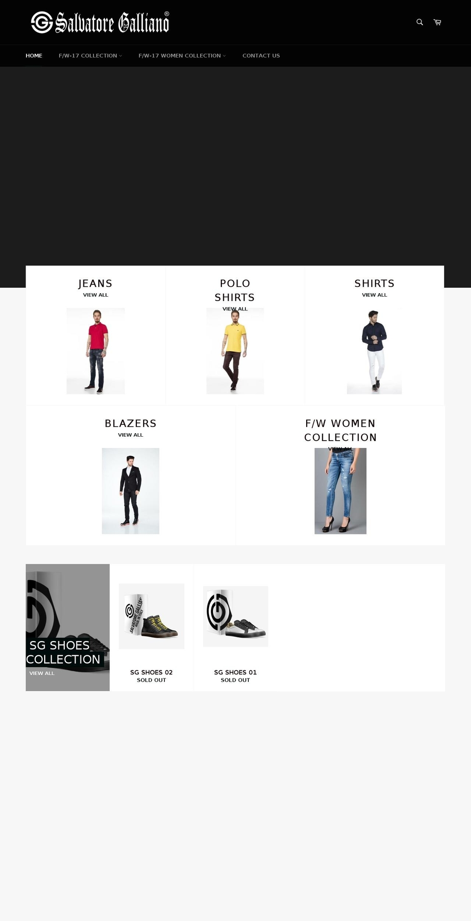 salvatoregalliano.com — Shopify storefront screenshot
