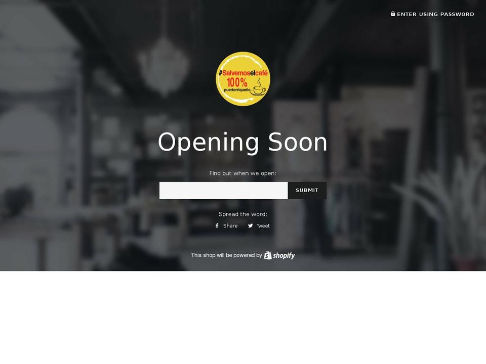 salvemoselcafe.com — Shopify storefront screenshot