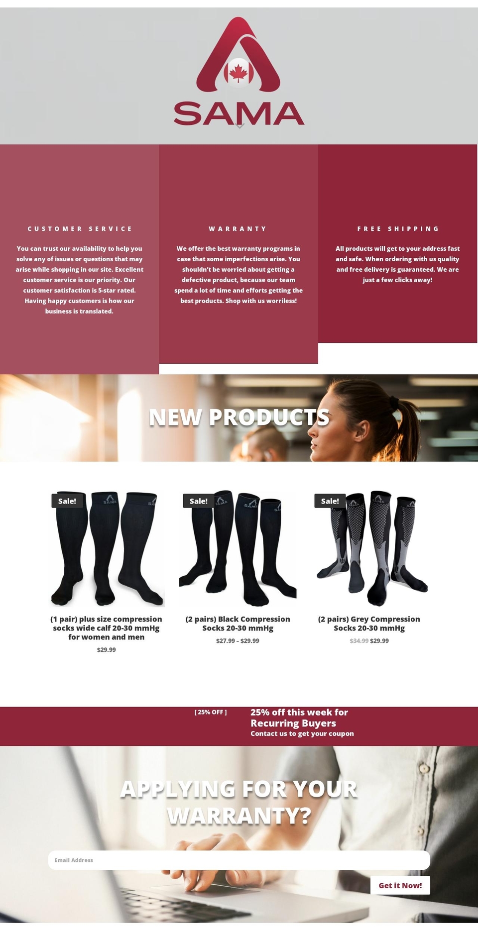 samaapparel.com — Shopify storefront screenshot