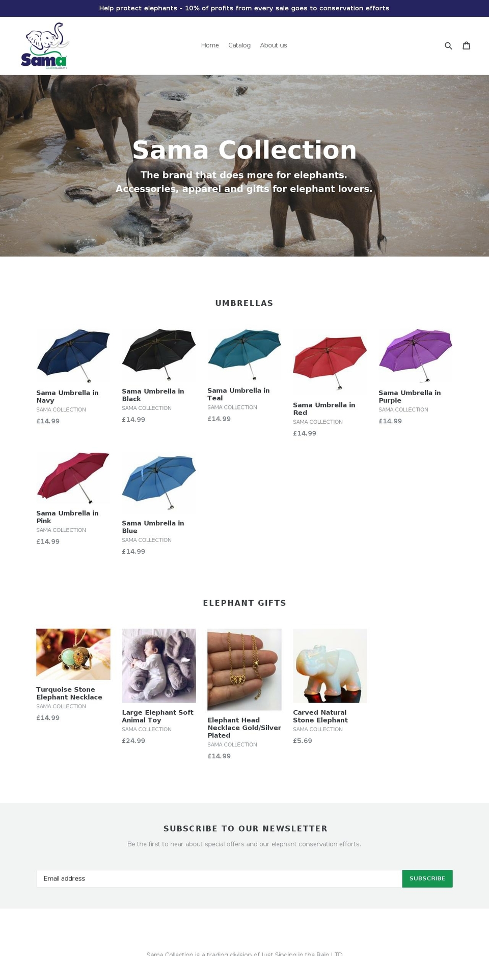 samacollection.com — Shopify storefront screenshot