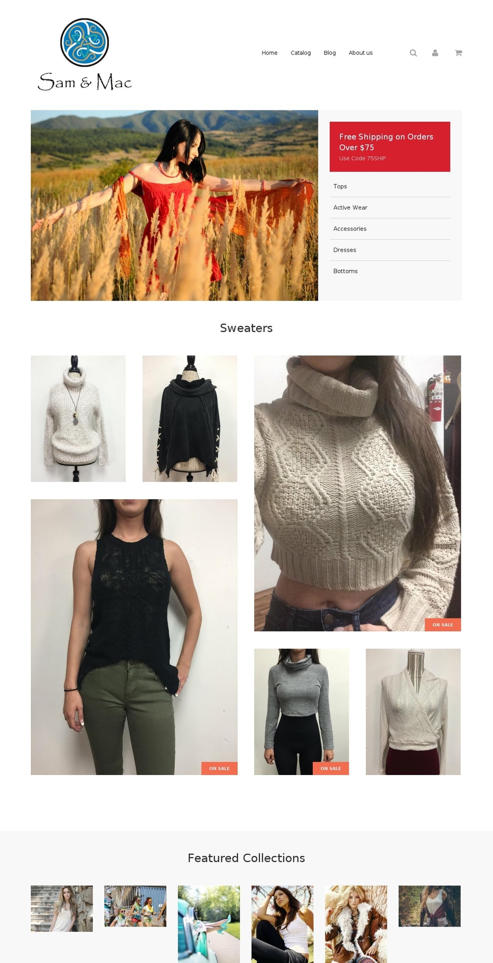 samandmac.com shopify website screenshot
