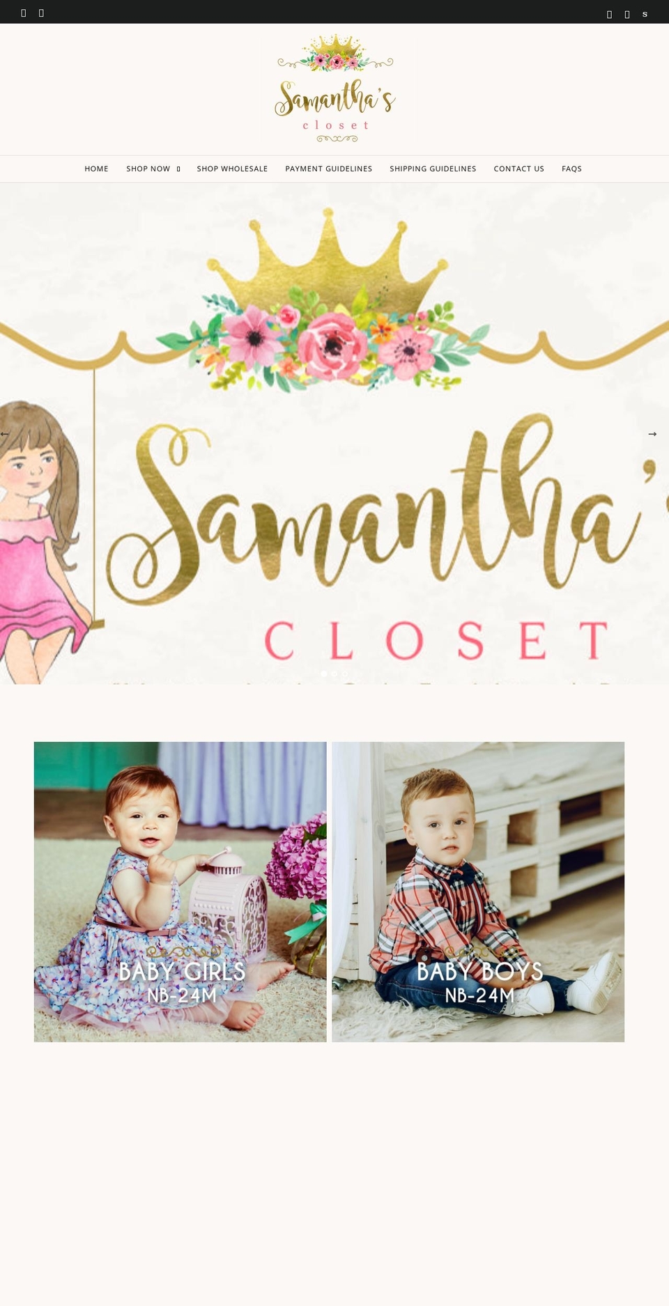 samanthasclosetph.com shopify website screenshot