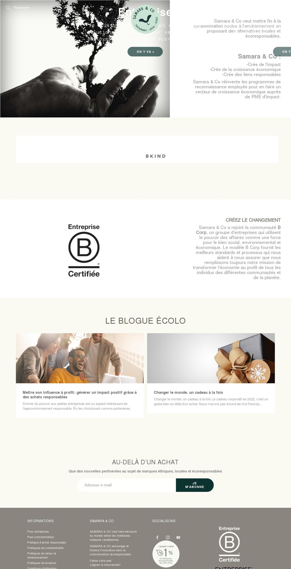 samara-co.com shopify website screenshot