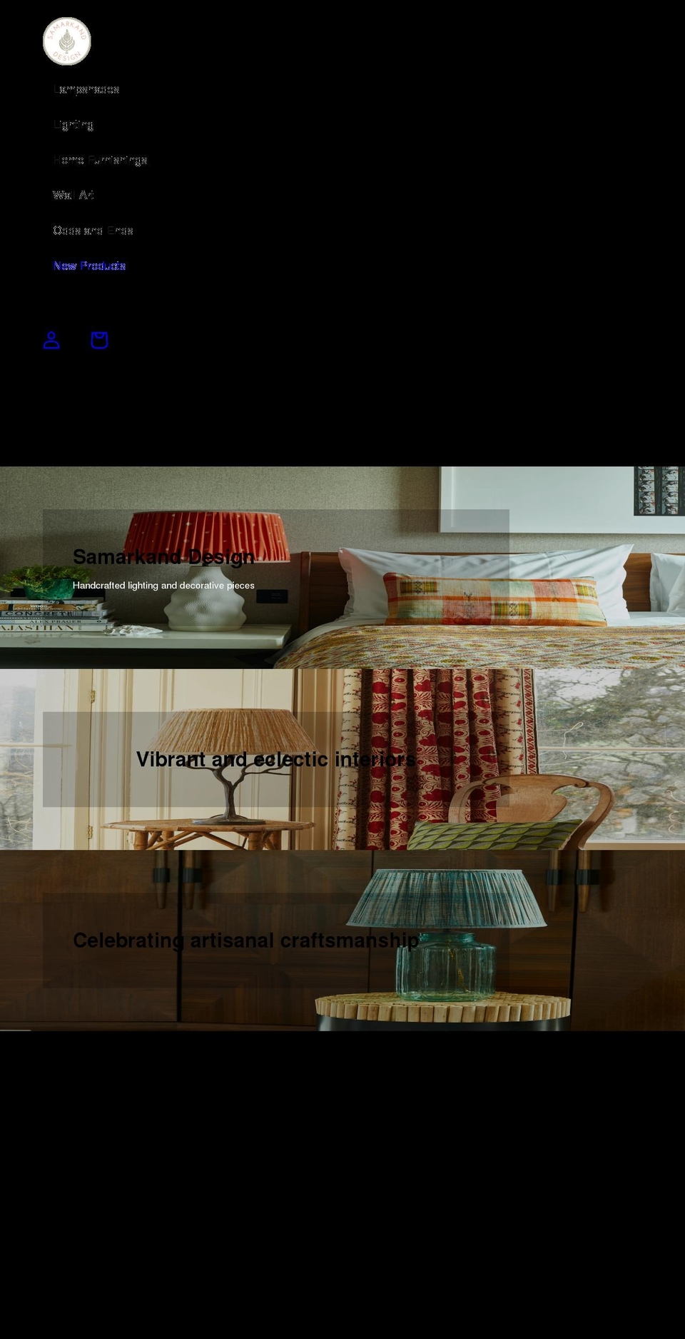 samarkanddesign.com shopify website screenshot