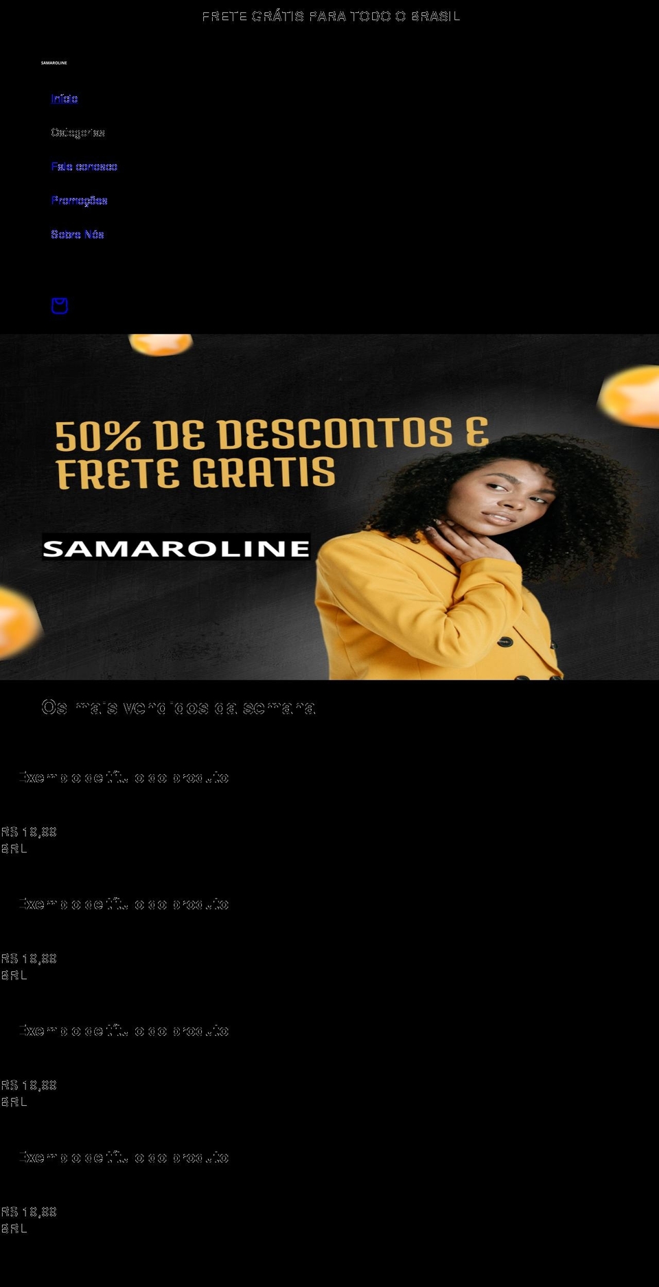 samaronline.com shopify website screenshot