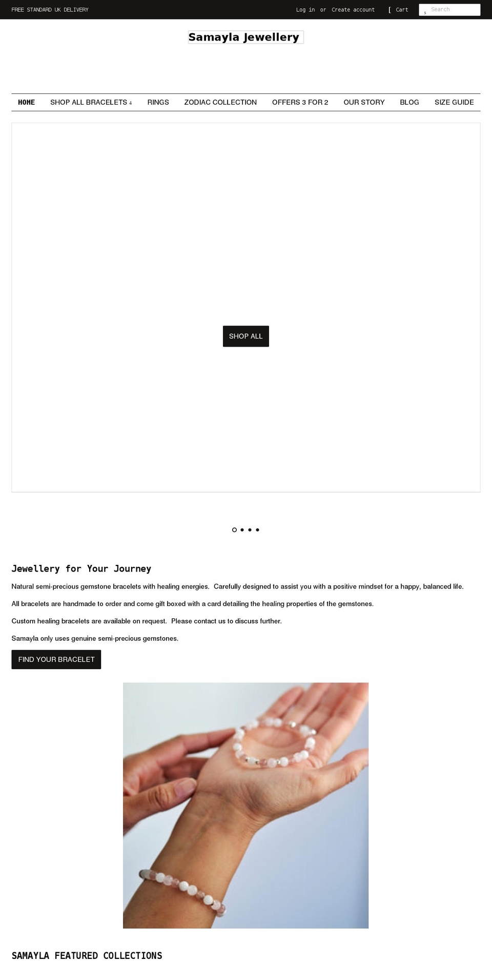 samayla.co.uk shopify website screenshot