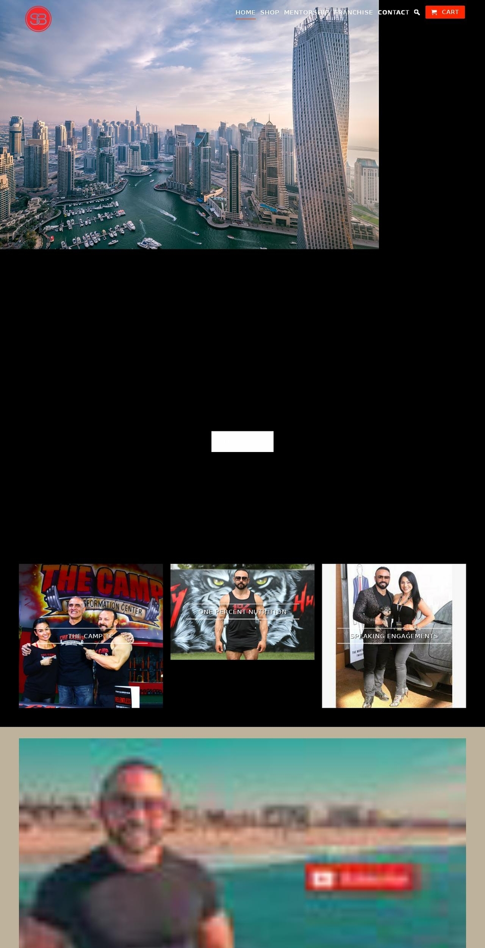 sambakhtiar.com — Shopify storefront screenshot