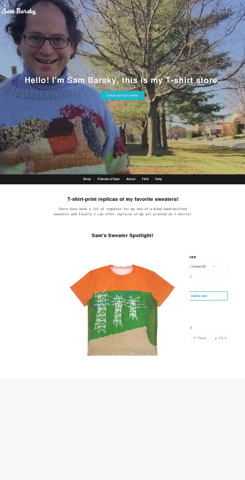 sambarskyofficial.com shopify website screenshot