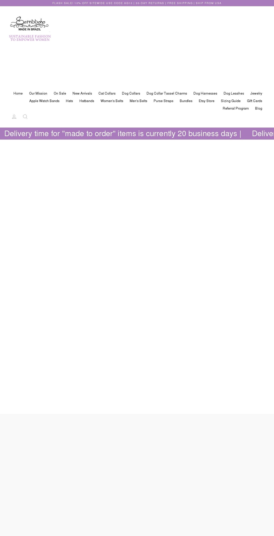 sambbohoshop.com shopify website screenshot