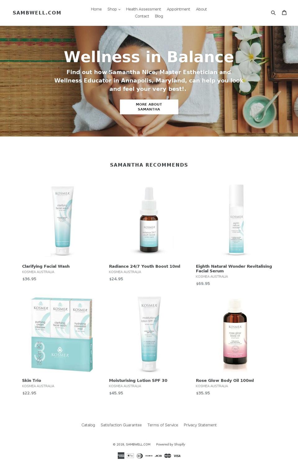 sambwell.com shopify website screenshot