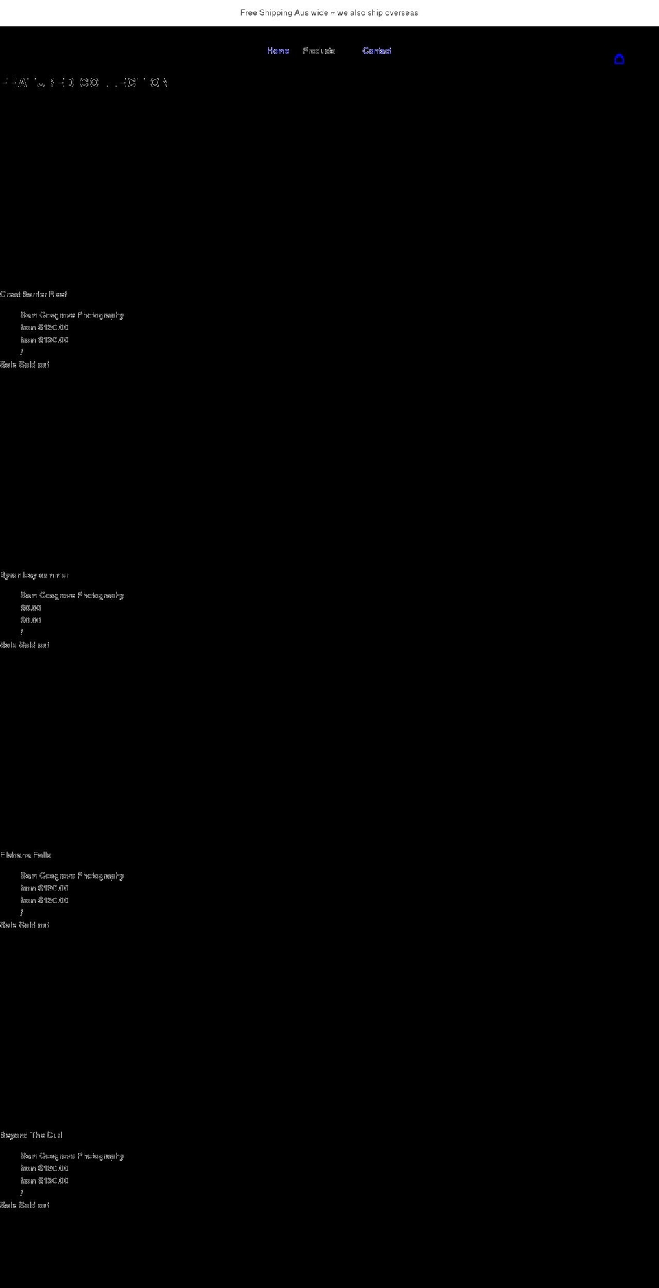 samcosgrovephoto.com shopify website screenshot