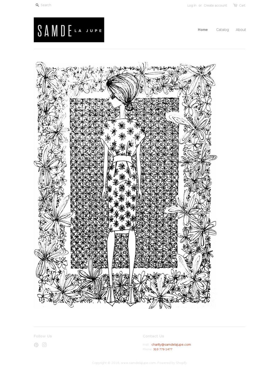 samdelajupe.com shopify website screenshot