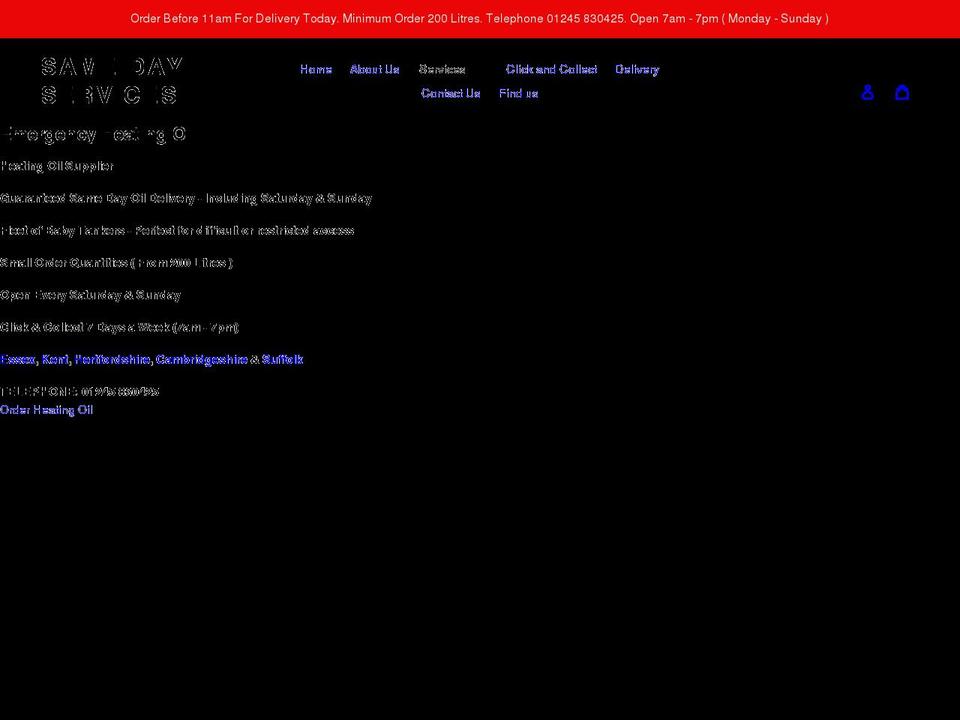 samedayservices.net shopify website screenshot