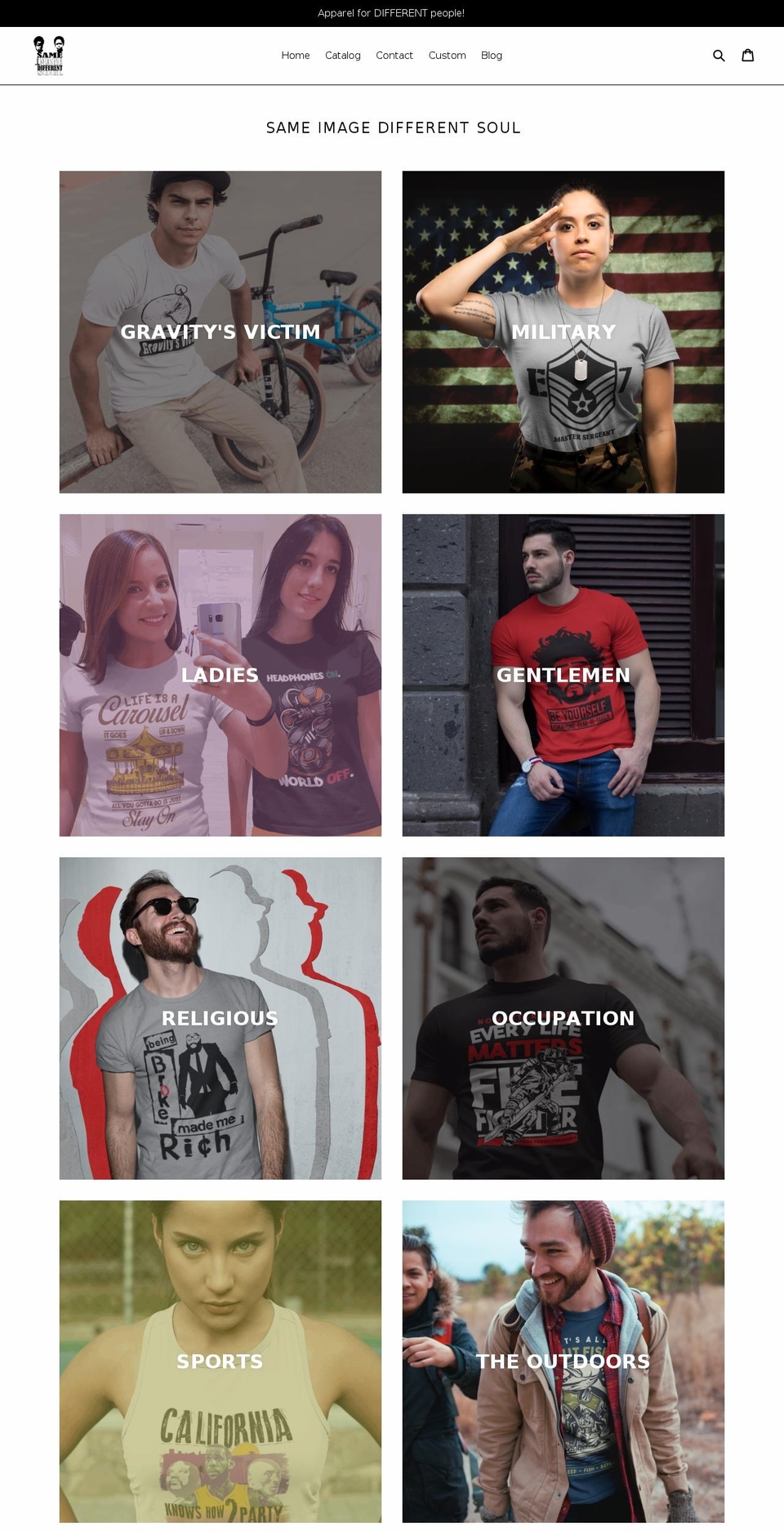sameimagediffsoul.com — Shopify storefront screenshot