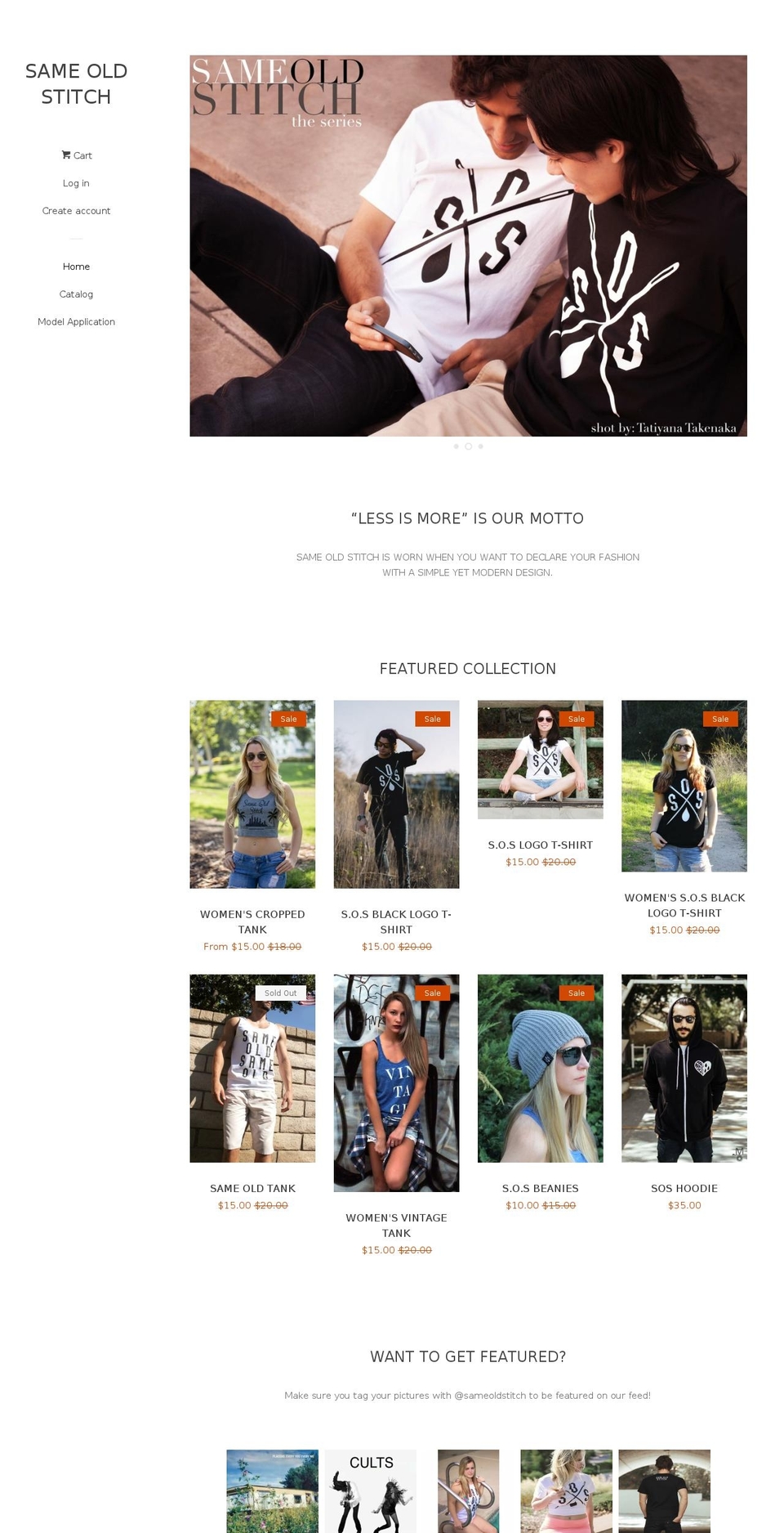 sameoldstitch.com — Shopify storefront screenshot