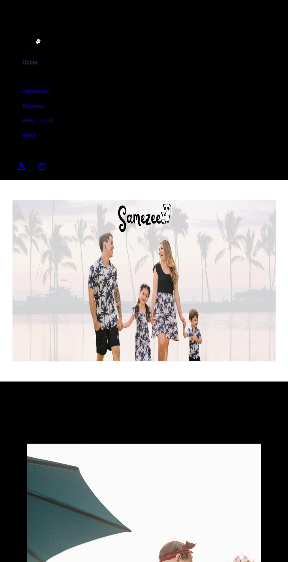 samezee.com shopify website screenshot