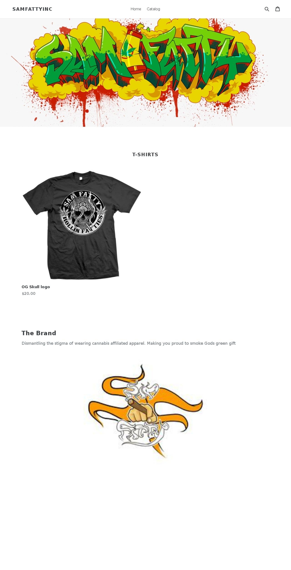 samfatty.com — Shopify storefront screenshot